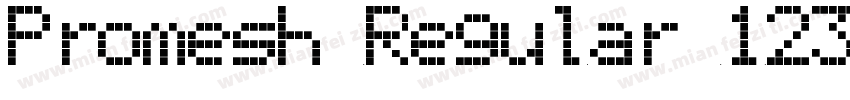 Promesh Regular 123字体转换